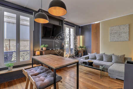 Living room Furnished studio alcove - 32m²  - Porte de Vincennes - Paris